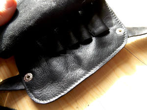 Étui de luxe en cuir robuste pour ciseaux de barbier, pochette professionnelle pour outils de coupe de cheveux, anti-odeur, écologique LBSH-0007 - Product Image 4