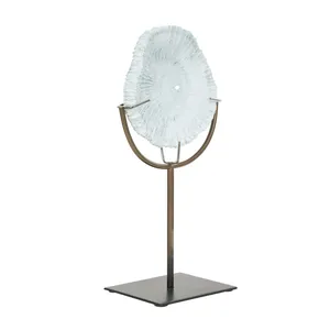 Escultura Metálica Decorativa de Alta Resistencia para Instalaciones Interiores, Diseño Artesanal en Aluminio Chapado en Oro - Product Image 6