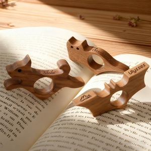 Soporte de Anillo para el Dedo para Leer Libros, Sujetador de Dedos de Madera - Product Image 2