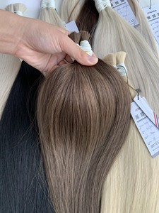 Venta caliente de alta calidad a granel marrón oscuro cutícula alineada extensiones de cabello humano extensiones de cabello crudo - Product Image 4