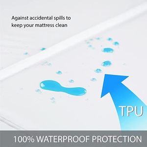 Premium Quality Mattress Protector Customized Colors Luxury Printed Custom Logo Mattress Protector - Product Image 2
