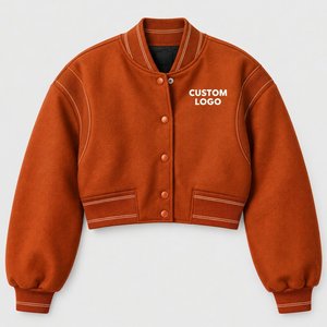 Chaqueta Corta Oversize Vintage Lavada con Efecto Ácido, Manga Larga, Estilo Urbano Otoñal, Ropa Casual de Moda - Product Image 6