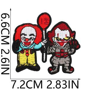 แผ่นแปะตัดด้วยความร้อนสำหรับวันฮาโลวีนแผ่นปะติดแบบรีดติดเสื้อผ้าลายการ์ตูนโครงกระดูกแบบทำมือ3D - Product Image 2