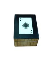 Boîte de rangement décorative de luxe en os antique pour ranger les cartes de jeu Joker avec accessoires de boîte cadeau personnalisée intelligente