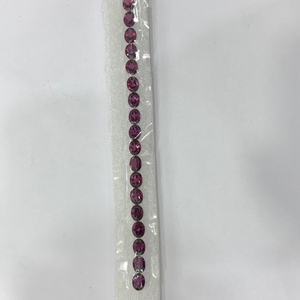 Best Quality Natural Rhodolite <b>Garnet</b> Oval Cut 18 Piece Set 38 Carat 7x9mm Madagascar Loose Gemstones for Tennis <b>Bracelet</b> - Product Image 3