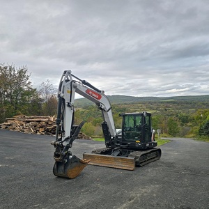 Mini-excavatrice Bobcat E88, excavatrice compacte hydraulique sur chenilles avec godet pour la construction de routes et l'agriculture, prix avantageux - Product Image 4