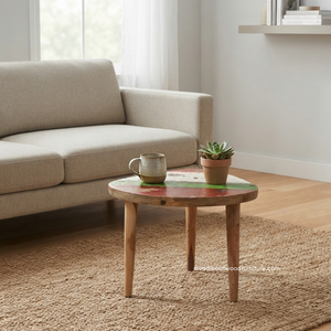 Mesa de Centro de Madera Maciza Ecológica, Duradera, Rústica, Simple, Hecha a Mano, Estilo Minimalista, Vintage, Industrial, para Sala de Estar, Venta al Por Mayor - Product Image 3