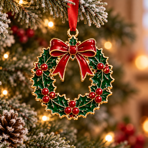 Blank Metal <b>Christmas</b> Ornaments for Custom Engraving Logo <b>Tree</b> Hanging Decoration Wholesale - Product Image 4