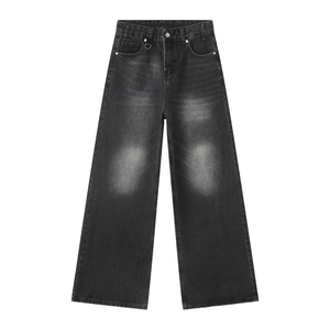 Factory <b>Cheap</b> Price Manufacturer Basic Slim Fit Canvas Mid Waist Washed Straight Leg Breathable Denim Jeans Men Best Quality - Product Image 6