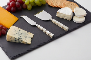 <b>Cheese</b> <b>Knife</b> <b>Set</b> Stainless Steel Blades Resin Handle Reusable Dishwasher Safe <b>Cheese</b> Tools For Serving And Cutting Use - Product Image 5