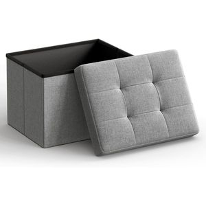 Sgabello Pieghevole Multifunzione per Officina, Poggiapiedi Contenitore 31x41x31 cm, Capacità 130 kg - Product Image 1