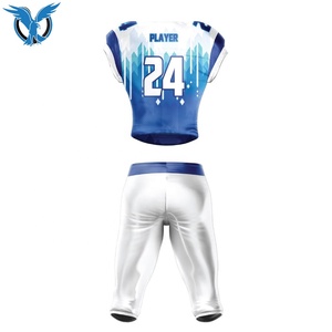 Maillot de football américain personnalisé, uniforme d'équipe de qualité supérieure, imprimé numériquement, manches courtes, polyester à séchage rapide, vêtements de sport unisexes pour adultes - Product Image 5
