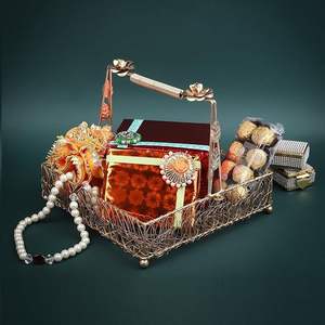 Panier de rangement industriel en métal avec couvercle, organisateur robuste en fil métallique pour garde-manger et cuisine - Product Image 4