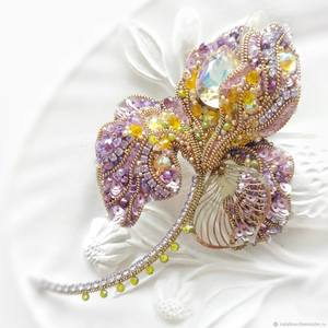 Broche brodée artisanale Premium MD HANDICRAFTS avec détails artistiques faits à la main, bijoux de mariage unisexes et pour enfants - Product Image 5