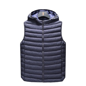 Hot Sale Men's Lightweight Canvas Puffer Vest <b>Waterproof</b> Windproof Breathable Packable Insulated Top Casual Style High Quality - Product Image 4