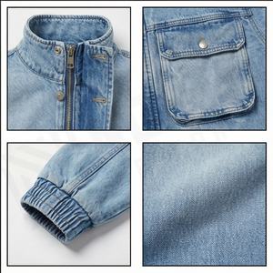 2025 hommes Denim veste Streetwear Hip Hop mâle vêtements d'extérieur décontractés nouveau automne hiver mode Slim Fit manteau avant de haute qualité - Product Image 4