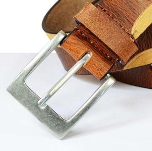 Cinturón de Cuero Genuino Marrón para Hombre 2026, Diseño Ancho con Hebilla de Aleación Resistente, Accesorio Casual de Moda, Gran Venta en India - Product Image 1