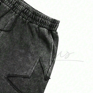 Pantalones Cortos de Algodón con Efecto Ácido TELLUS APPAREL, de Venta Caliente a Precio de Fábrica, con Cordón Ajustable, Cintura Elástica, Casuales, de Secado Rápido, Premium para Hombre - Product Image 6