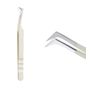 Pince à épiler pour extensions de cils en acier inoxydable, style unique, sur mesure, couleur unie, écologique, durable, haute qualité, en vente - Product Image 1