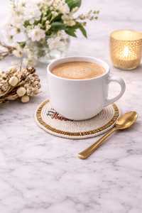 Handmade Glass <b>Beads</b> Square <b>Coasters</b>-Classic Design Polyester Backing (4x4 Inch) MS HANDICRAFT Portable Customized Church - Product Image 4