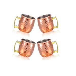 Taza de Cobre 100% Puro, Acabado Liso, Decorativa, con Asa, para Cerveza, Agua y Bebidas Frías, Superventas - Product Image 3