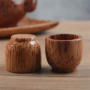 Tetera de Vietnam más vendida, diseño moderno sostenible, cáscara reciclada de coco tallada, aspecto único para juegos de té de café frío y caliente - Product Image 3