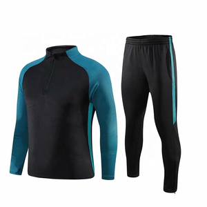 Conjunto deportivo personalizado de entrenamiento con chaqueta de manga larga con cremallera, pantalones y camiseta de fútbol para hombre, uniforme deportivo para equipo, gimnasio, correr, atletismo. - Product Image 3