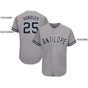 Uniformes de Béisbol al por Mayor, Personalizados con Nombre, Número y Logotipo del Equipo, Transpirables, de Secado Rápido, Servicio OEM ODM, 100% Poliéster - Product Image 2