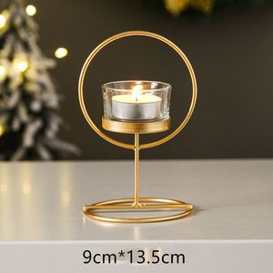 Nordic Contemporary Iron Candle Holder Minimalist Table Decoration Stylish Interior Accent <b>Ornament</b> - Product Image 6