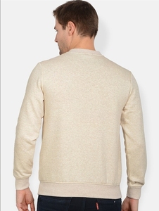 Sweat-shirt à col rond pour homme, coupe ajustée, logo imprimé, pull décontracté, tricot d'automne, 100% coton - Product Image 4