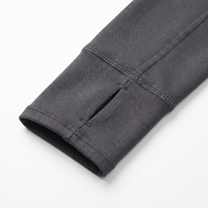 Haut de base en jersey 100 % polyester pour homme, manches longues, séchage rapide, performance, OEM ODM, vente en gros, usine, logo personnalisé sur le devant - Product Image 5