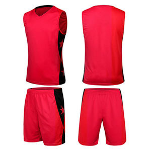 Uniformes de basket-ball réversibles en jersey, vente en gros, vêtements d'équipe personnalisés, maillots couleur bordeaux, ensembles d'entraînement de basket-ball pour hommes et enfants - Product Image 3