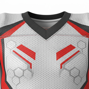 Fournisseur d'uniformes de football américain personnalisés sublimés, vêtements d'équipe respirants, maillots et pantalons en maille polyester haute résistance - Product Image 6