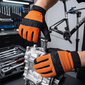 Guantes de Trabajo de Cuero Sintético Amara de Alto Rendimiento, Protección de Manos de Seguridad Industrial, Reforzados para Construcción, Certificados CE - Product Image 5