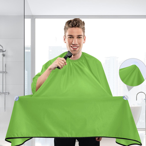Cape de coiffure professionnelle résistante à l'eau, en textile, avec fermeture réglable au cou, réutilisable, pour salon de coiffure - Product Image 4