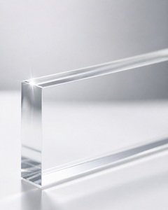 Custom Logo Printed Clear Acrylic Block Display, Solid Lucite Award and Window Signage, Luxury Retail Countertop Display <b>Stand</b> - Product Image 4