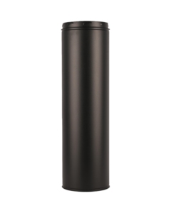 Tuyau de cheminée en acier inoxydable à double paroi isolé sur mesure 0,5M-1M avec amortisseur <span class=keywords><strong>et</strong></span> revêtement noir miroir, fixation Twist-lock pour foyer <span class=keywords><strong>et</strong></span> poêle - Product Image 2