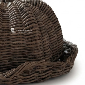Cubierta de Alimentos de Mimbre Retro con Forma de Calabaza, Cesta de Servir Artesanal de Lujo para Otoño, Bandeja Sostenible para Mesa de Halloween - Product Image 2