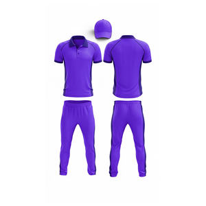 Maillot de cricket personnalisé avec logo par sublimation, professionnel |   Tenue complète d'équipe de cricket pour hommes, femmes et jeunes : polo et pantalon - Product Image 3