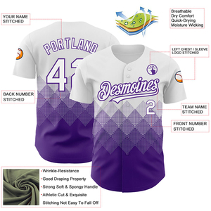 เสื้อเบสบอลผู้ใหญ่ลาย 3 มิติแบบกำหนดเอง ไซส์ใหญ่ แห้งเร็ว ระบายอากาศได้ดี พิมพ์ลายแบบซับลิเมชั่น เป็นมิตรกับสิ่งแวดล้อม เสื้อคุณภาพเยี่ยม - Product Image 3