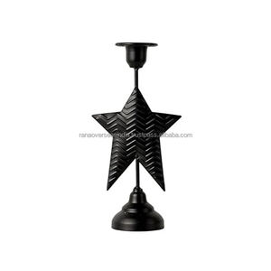High Quality Hot Sale Black Iron <b>Taper</b> <b>Candle</b> Holder Star Design in Multiple Design & Sizes for Home and Event Decor - Product Image 4