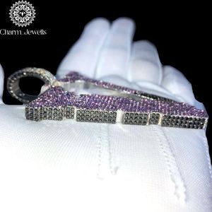 Charm_Jewells Pendentif Épée en Argent 925 avec Moissanite, Style Hiphop Iced Out, Unisexe, pour Usage Quotidien - Product Image 5