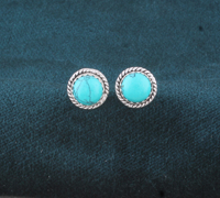 Boucles d'oreilles pendantes en argent sterling 925 avec turquoise et lavande naturelle, sertissage clos, qualité AAA, pierres précieuses certifiées de luxe pour femme, mariage