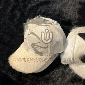 Casquettes en cuir de vachette personnalisées marron/blanc 2025 |   Chapeau de sport artisanal haut de gamme, respirant, en tissu imperméable, réglable - Product Image 3