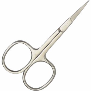 Tijeras para Uñas, Tijeras para Cutículas de Acero Inoxidable, Tijeras Rectas de Belleza para Eliminar el Vello Facial y las Cutículas de las Uñas - Product Image 1