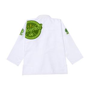 Kimono Blanco para BJJ Bright Way, Uniforme 100% Algodón 460g, Resistente a la Contracción, Logotipo Bordado en la Manga Izquierda, Corte Holgado, Ropa para Artes Marciales - Product Image 2