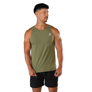 เสื้อกล้ามออกกำลังกายผู้ชาย Aeroflex Vault ระบายอากาศได้ดี เหมาะสำหรับการฝึกซ้อม เสื้อกีฬาสีเขียวมะกอก - Product Image 4