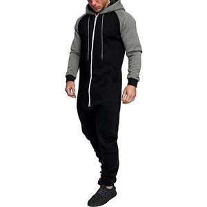 Ensemble de survêtement unisexe pour homme, décontracté, à capuche, uni, deux pièces, personnalisable, streetwear, gym, fitness, 100% coton - Product Image 1