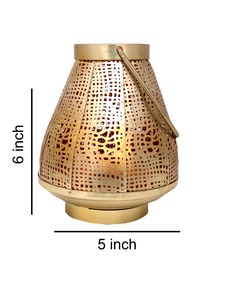 Farol Marroquí Vintage Hecho a Mano, Lámpara Colgante de Metal para Velas, Decoración para Hogar, Jardín y Bodas - Product Image 4