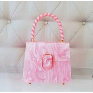 Bolso de Mano de Resina Ecológica con Cristales para Damas, Accesorio Elegante - Product Image 3